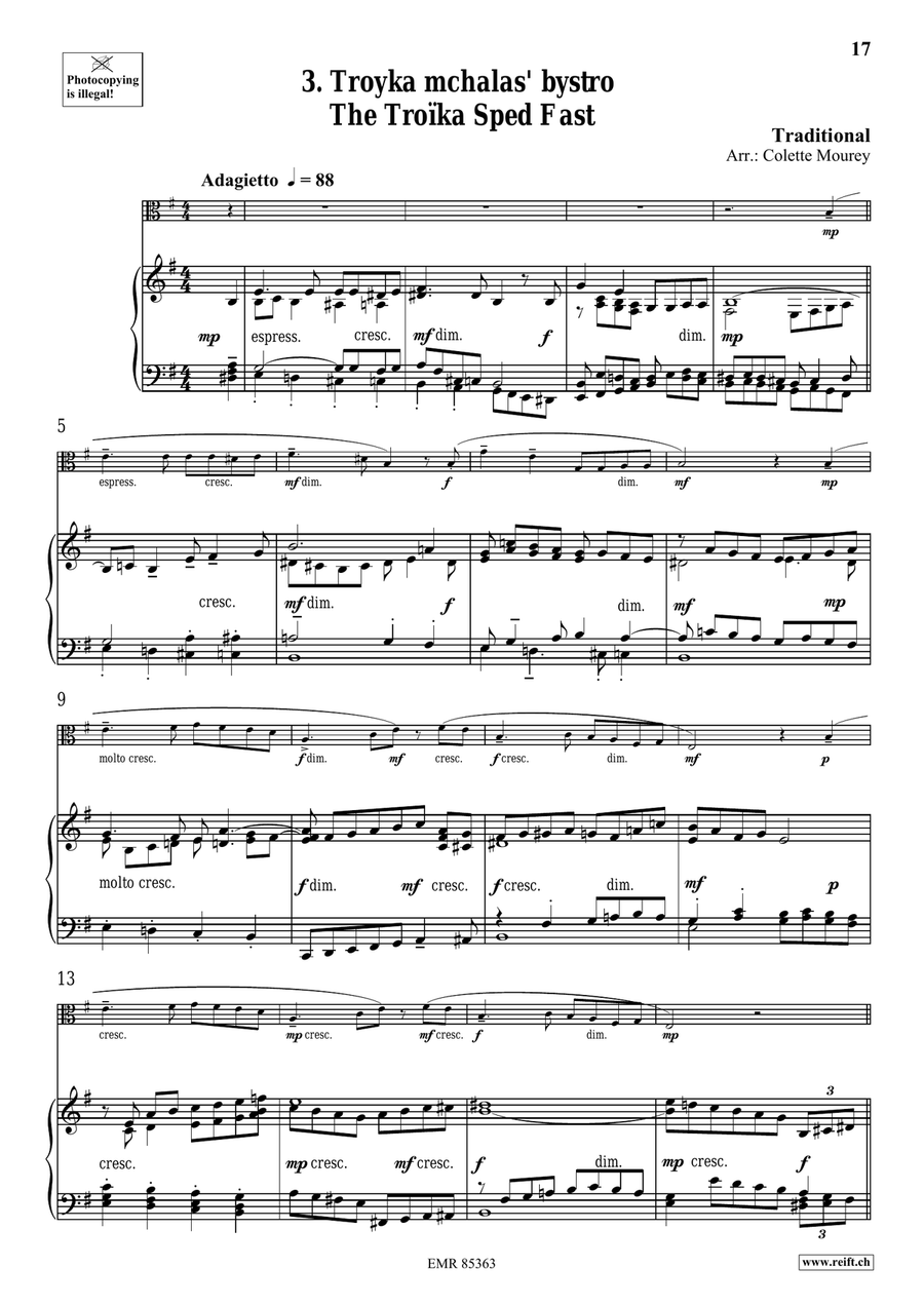 Folk Songs From Russia Folk Songs From Russia Viola scores gallery preview page 8