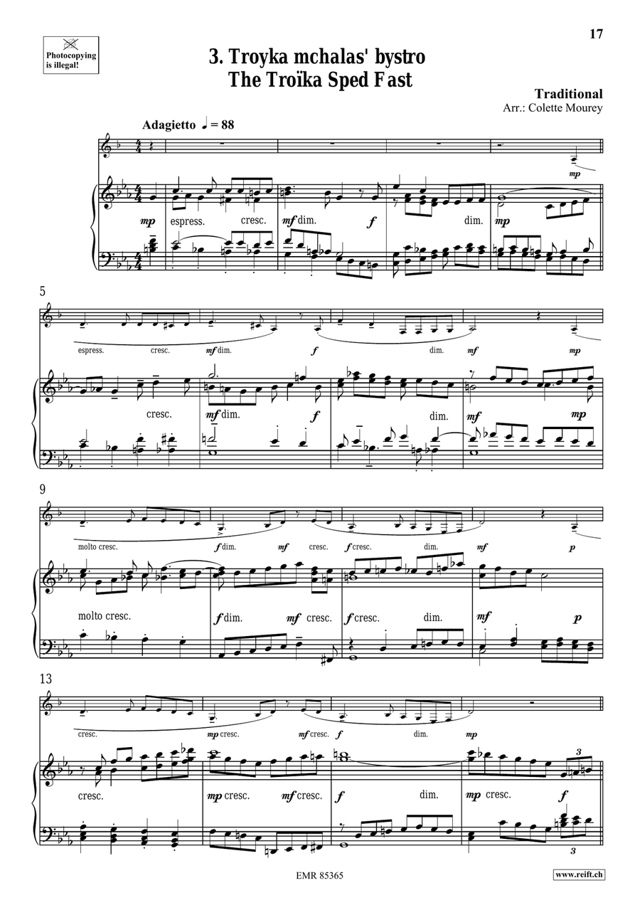 Folk Songs From Russia Folk Songs From Russia Bass Clarinet scores gallery preview page 8