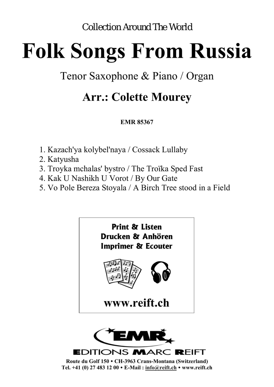Folk Songs From Russia Folk Songs From Russia Tenor Saxophone scores gallery preview page 2