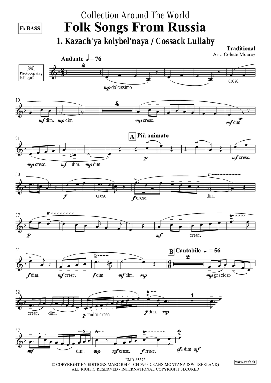 Folk Songs From Russia Folk Songs From Russia Organ scores gallery preview page 3