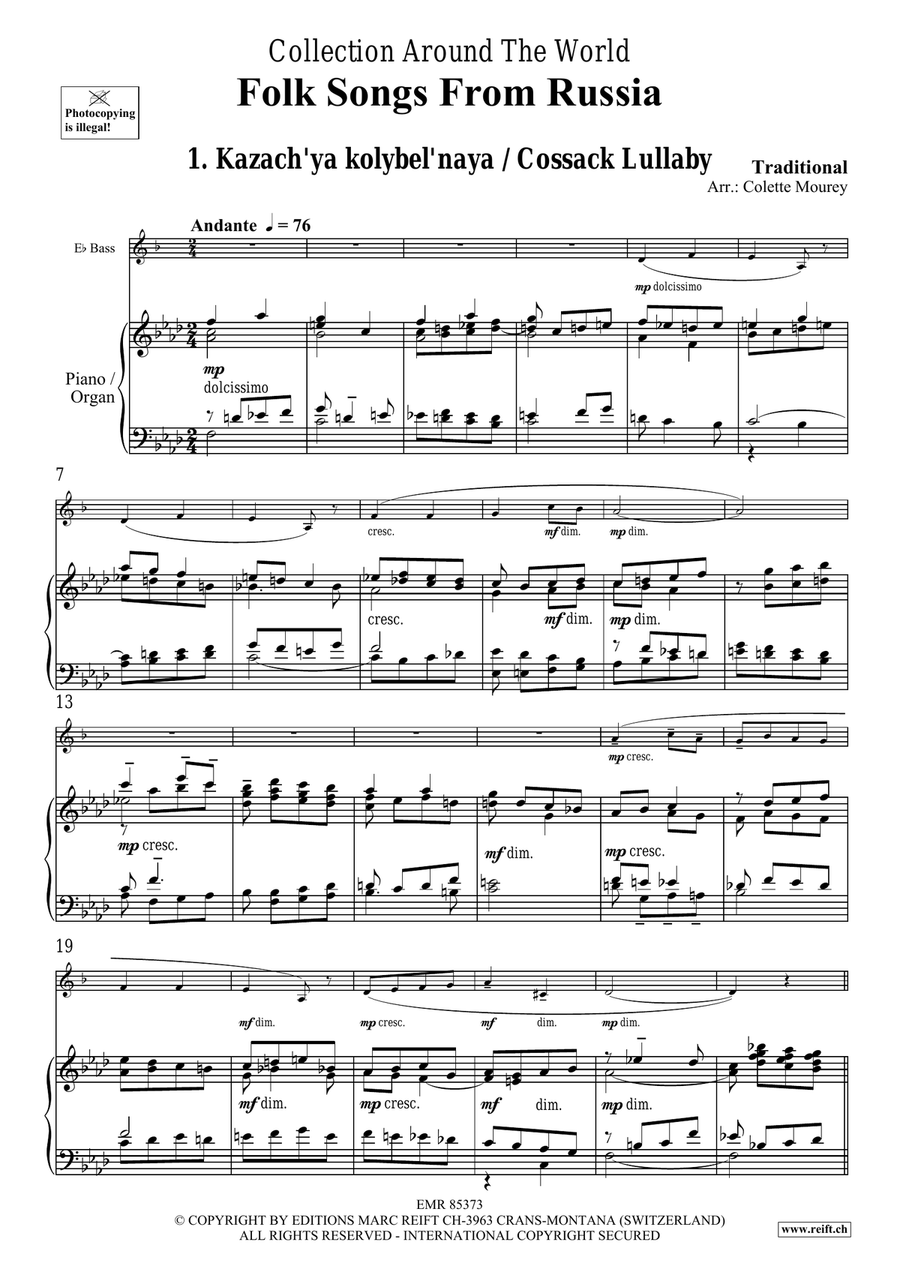 Folk Songs From Russia Folk Songs From Russia Organ scores gallery preview page 4