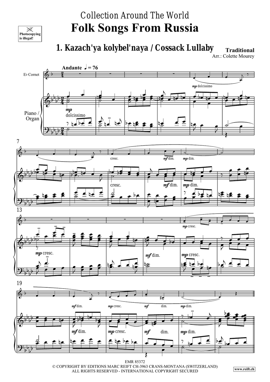 Folk Songs From Russia Folk Songs From Russia Cornet scores gallery preview page 4