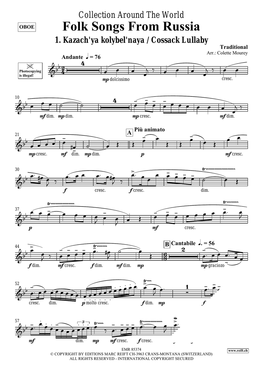 Folk Songs From Russia Folk Songs From Russia Organ scores gallery preview page 3