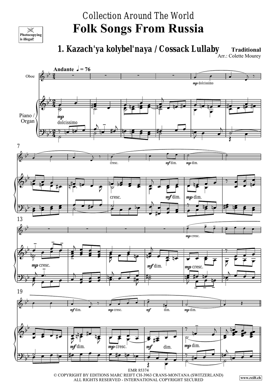 Folk Songs From Russia Folk Songs From Russia Organ scores gallery preview page 4