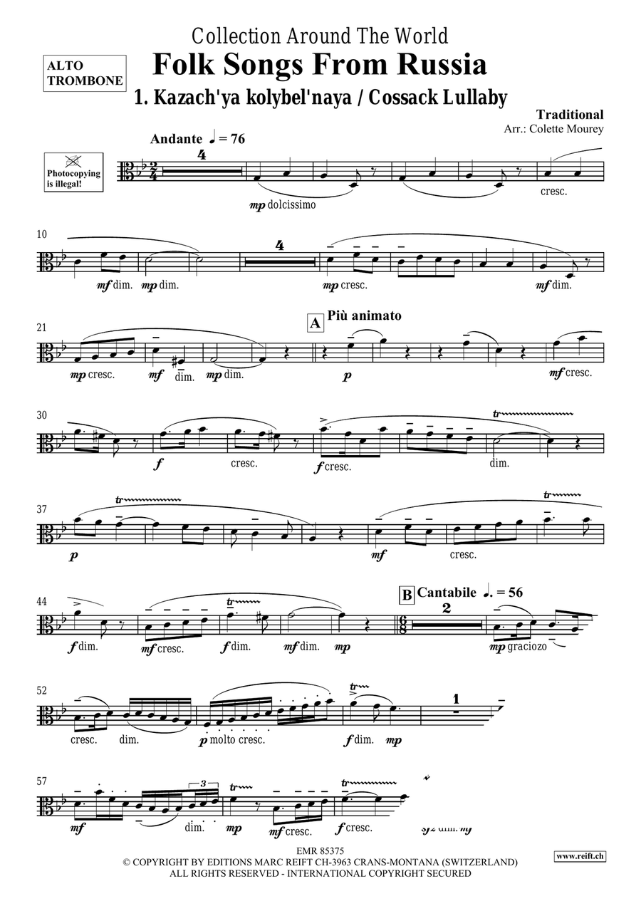 Folk Songs From Russia Folk Songs From Russia Organ scores gallery preview page 3