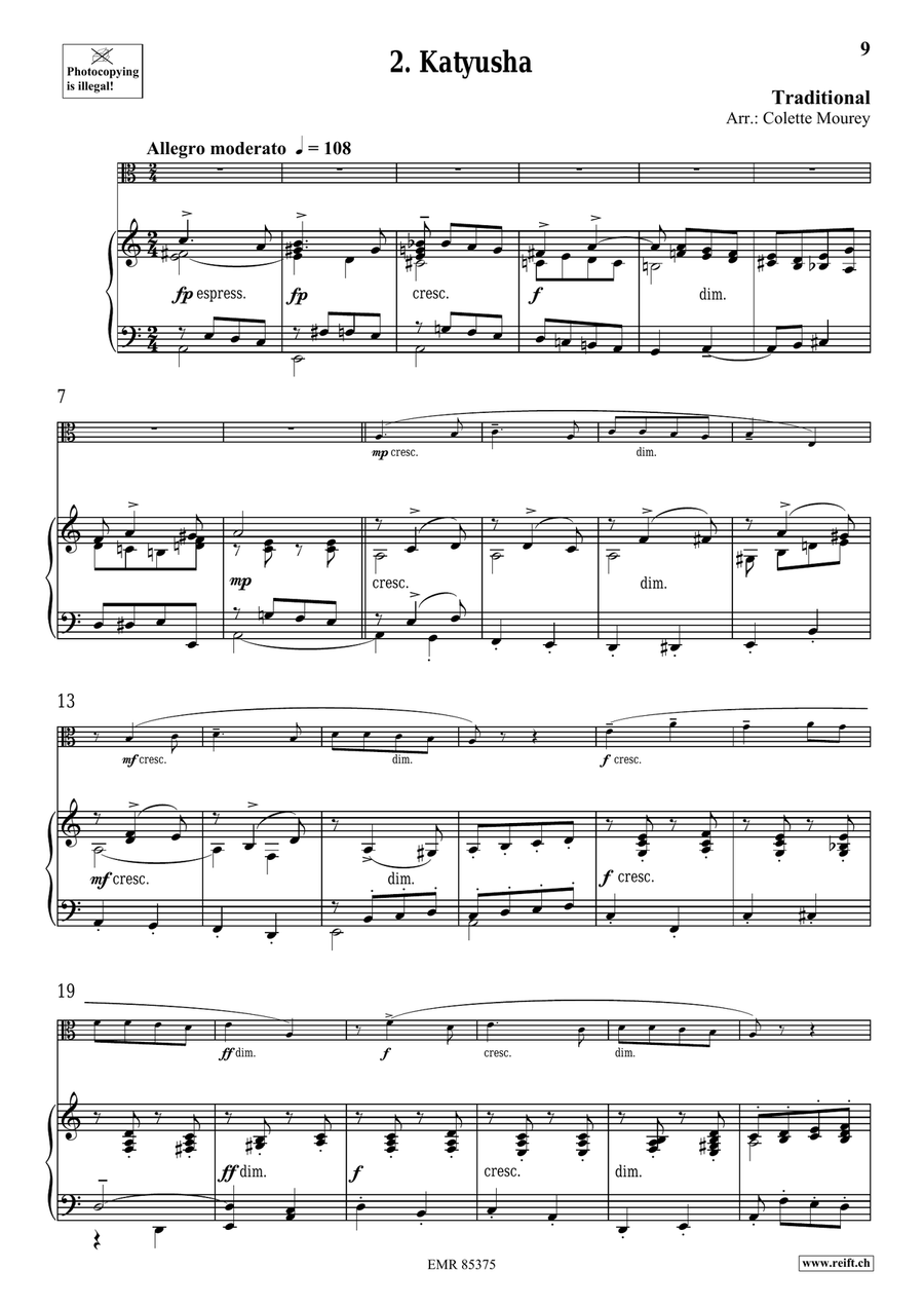 Folk Songs From Russia Folk Songs From Russia Organ scores gallery preview page 6