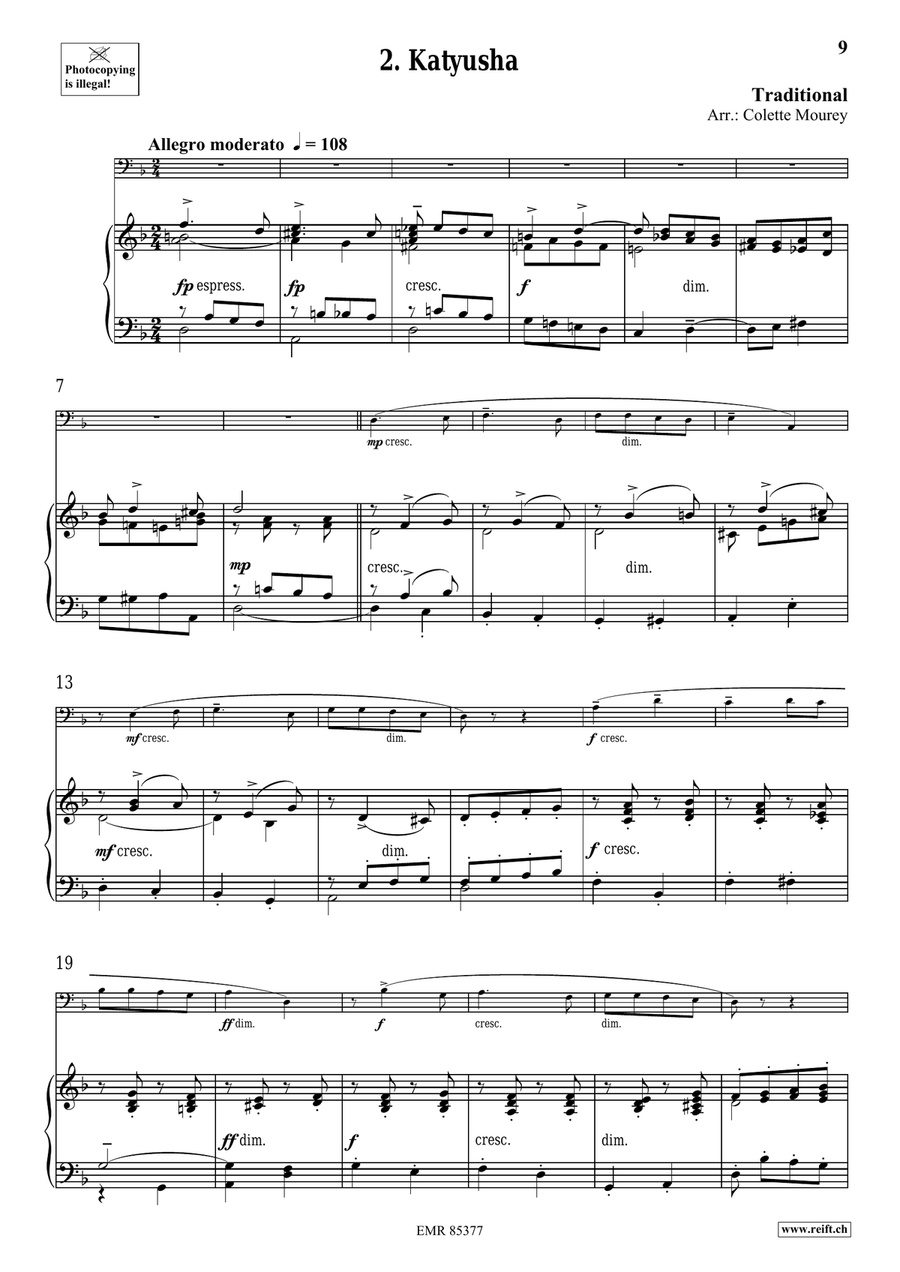 Folk Songs From Russia Folk Songs From Russia Organ scores gallery preview page 6