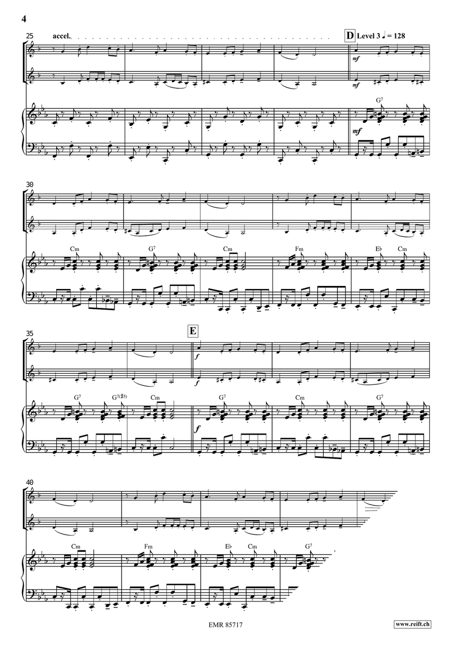 Tetris Tetris Trumpet Duet scores gallery preview page 4