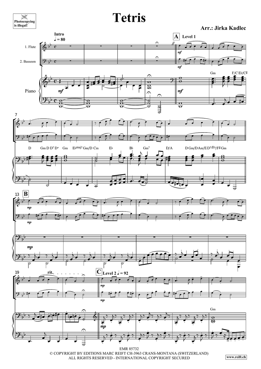 Tetris Tetris Bassoon scores gallery preview page 3