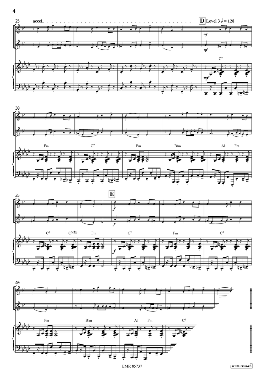 Tetris Tetris Clarinet Duet scores gallery preview page 4