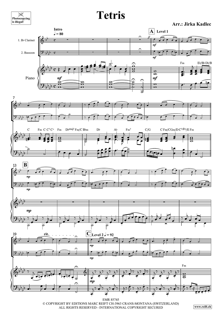 Tetris Tetris Bassoon scores gallery preview page 3