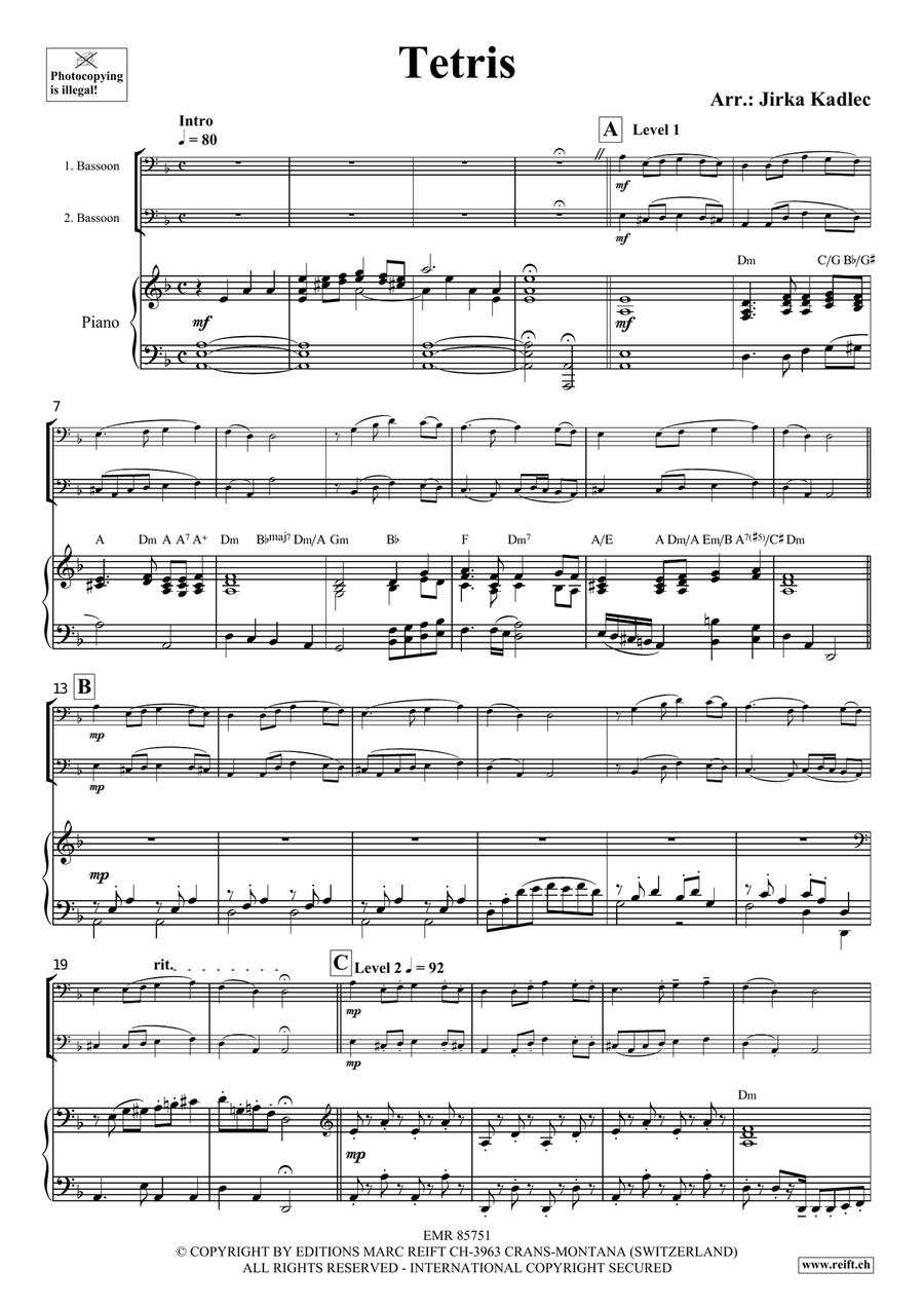 Tetris Tetris Bassoon scores gallery preview page 3