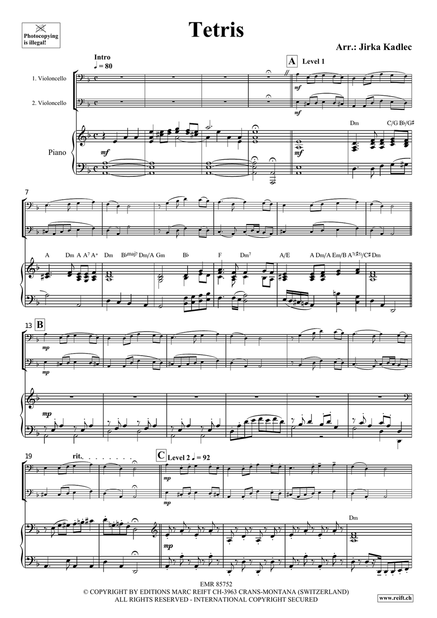 Tetris Tetris Cello scores gallery preview page 3