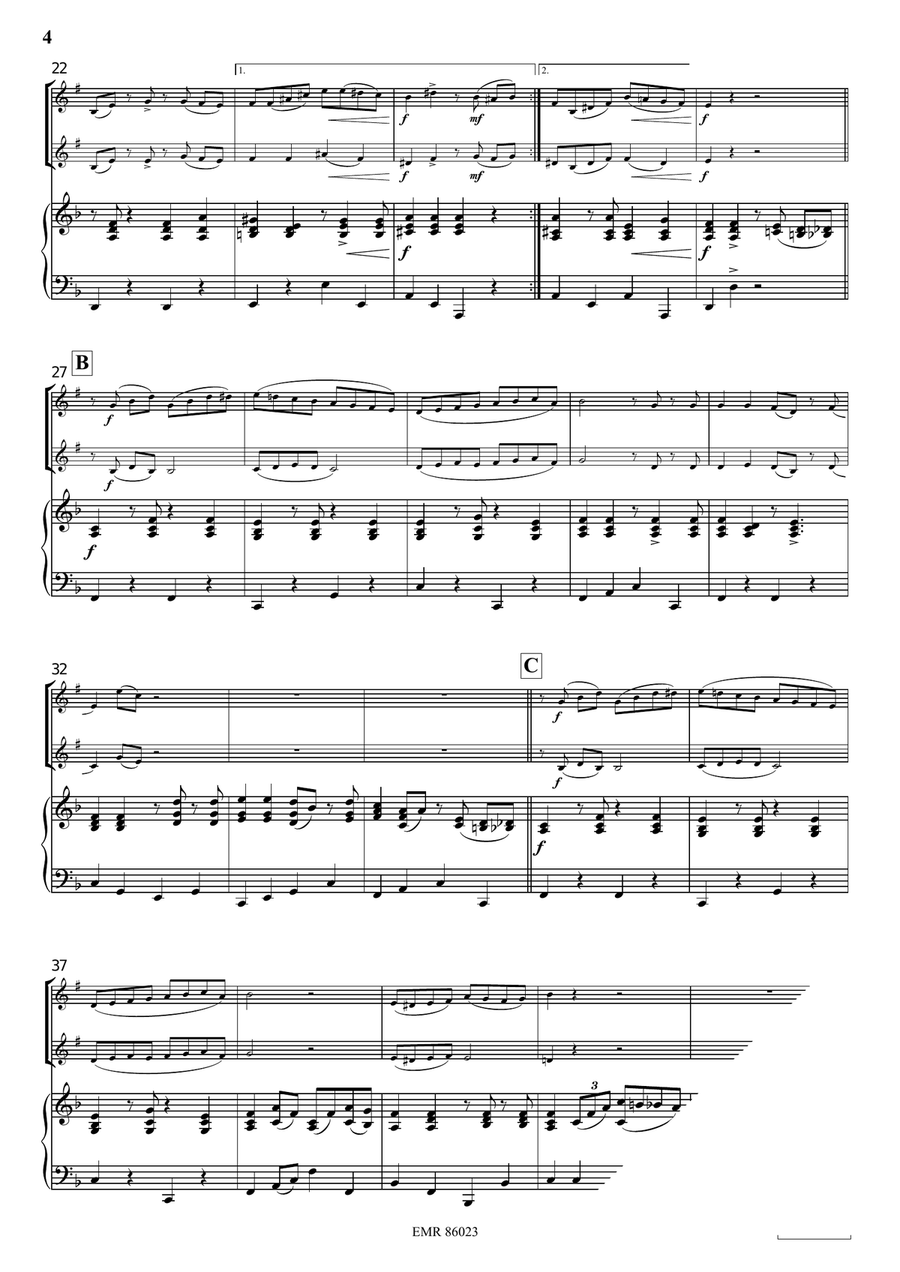 Tico-Tico Tico-Tico Trumpet Duet scores gallery preview page 4