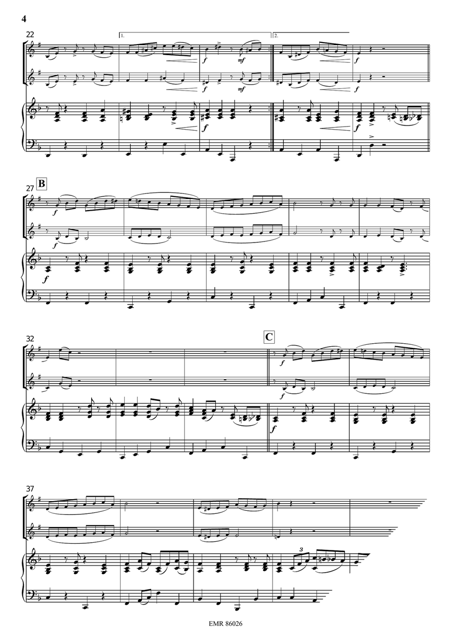 Tico-Tico Euphonium Duet scores gallery preview page 4