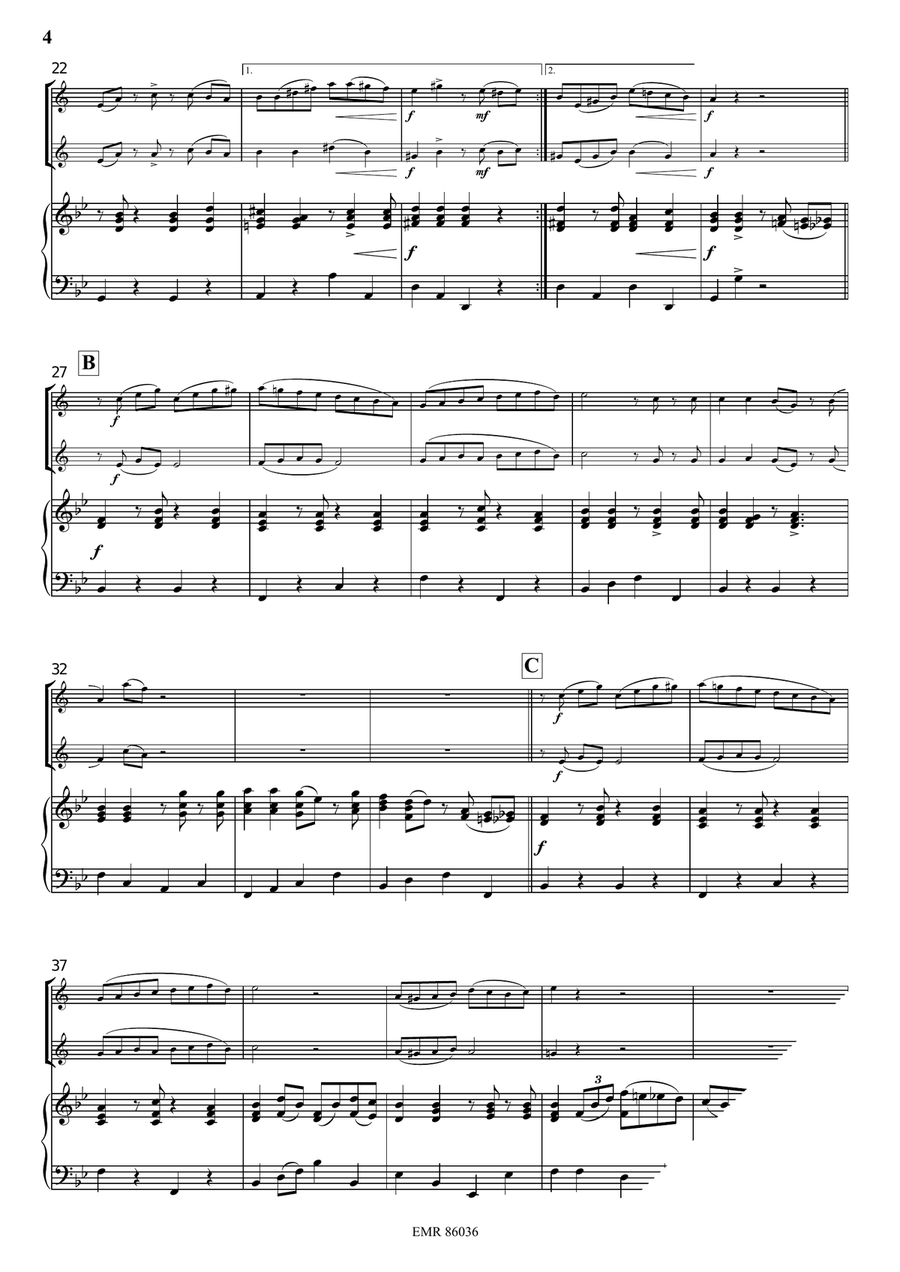Tico-Tico Tico-Tico Clarinet Duet scores gallery preview page 4
