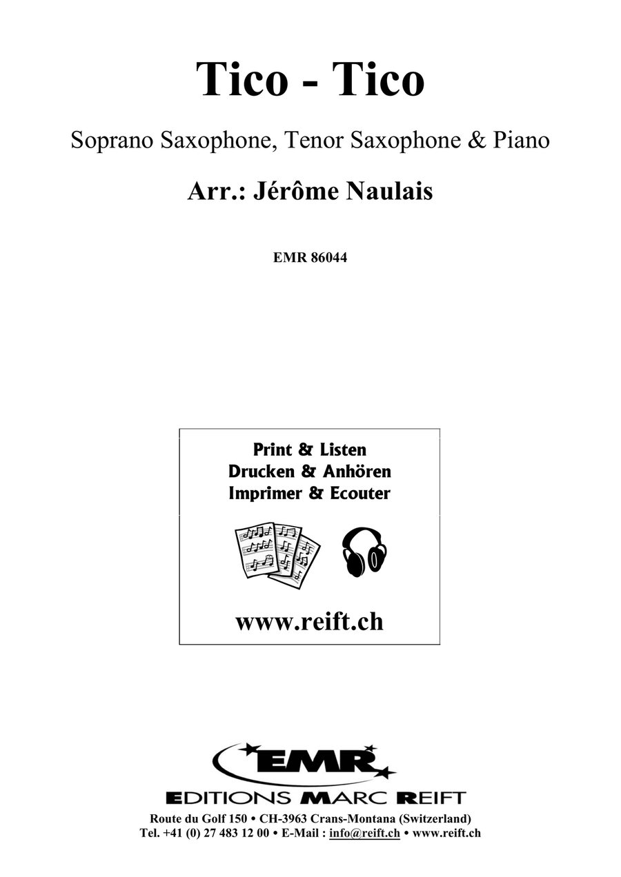 Tico-Tico Tico-Tico Tenor Saxophone scores gallery preview page 2