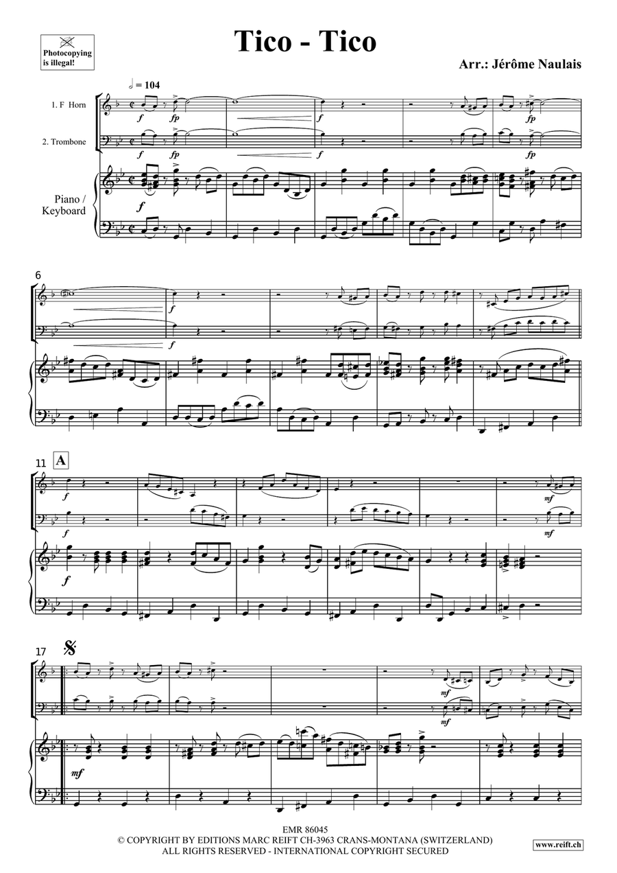 Tico-Tico Tico-Tico Horn scores gallery preview page 3