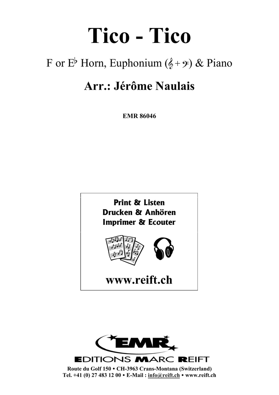 Tico-Tico Tico-Tico Euphonium scores gallery preview page 2