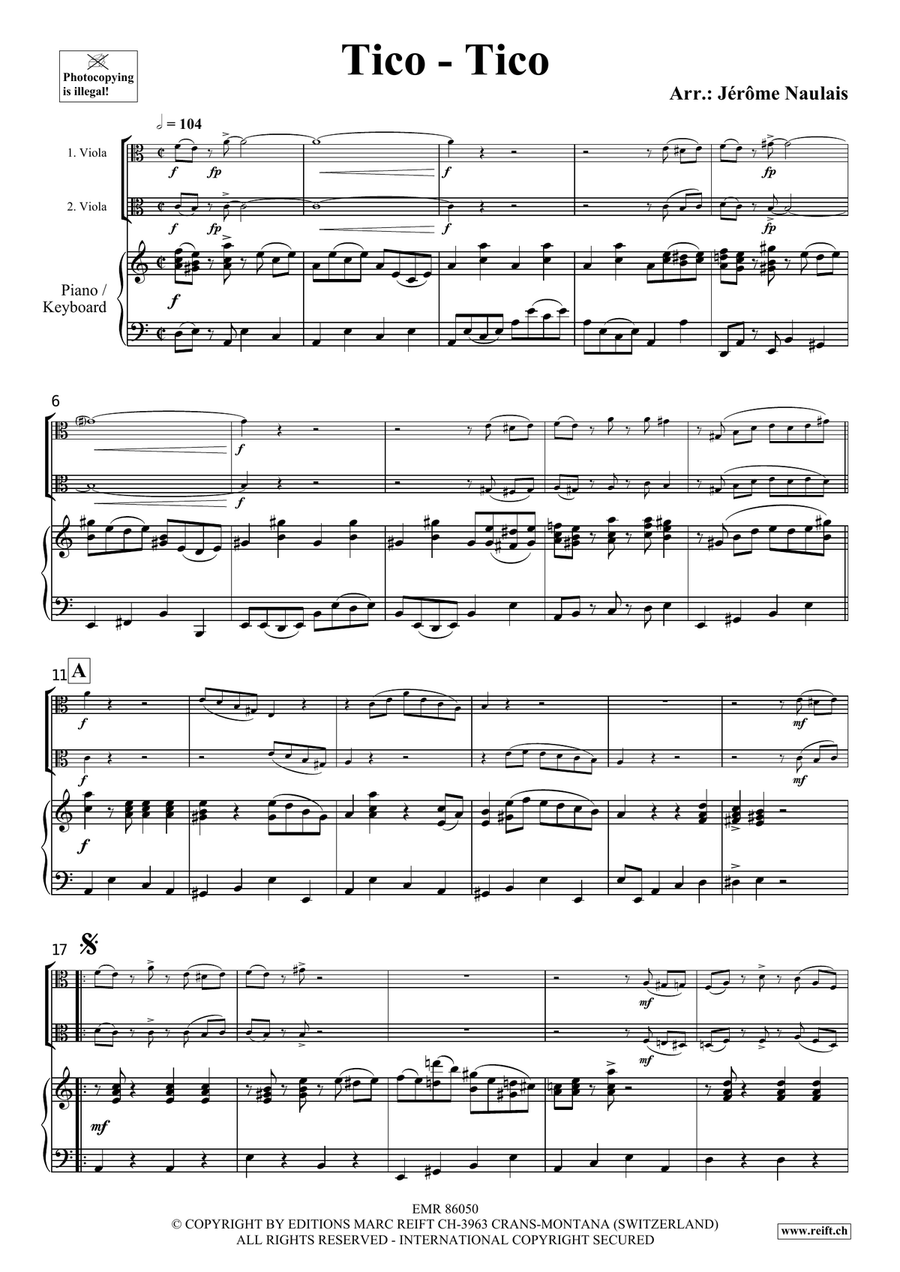 Tico-Tico Tico-Tico Viola scores gallery preview page 3