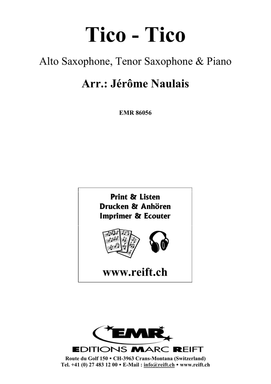 Tico-Tico Tenor Saxophone scores gallery preview page 2