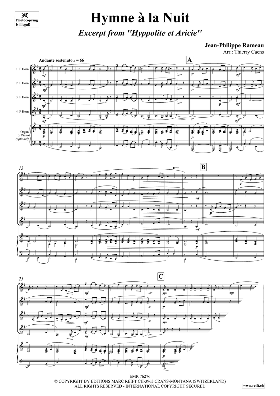 Hymne à la nuit Hymne à la nuit Horn scores gallery preview page 3