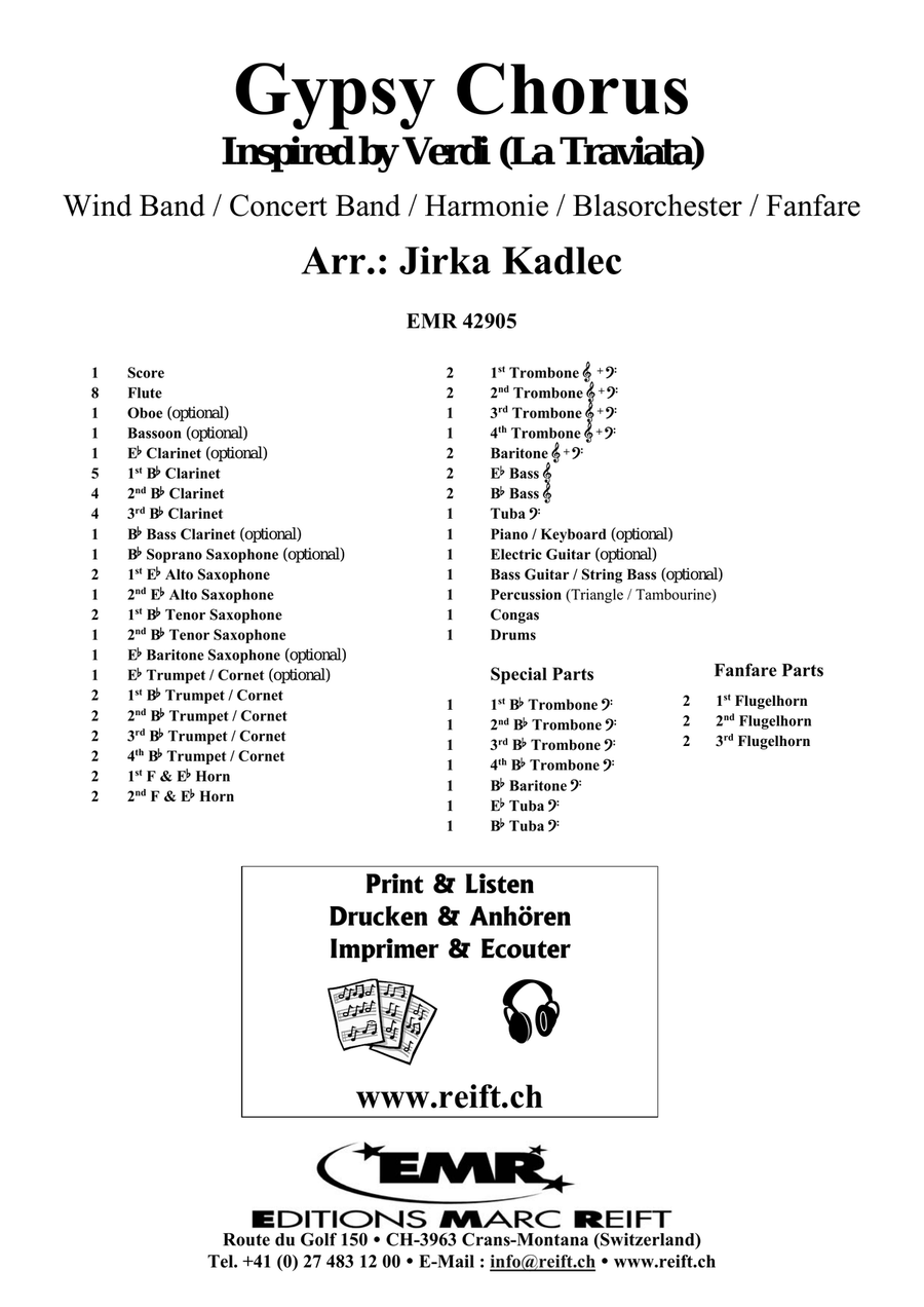 Gypsy Chorus Gypsy Chorus Concert Band scores gallery preview page 2