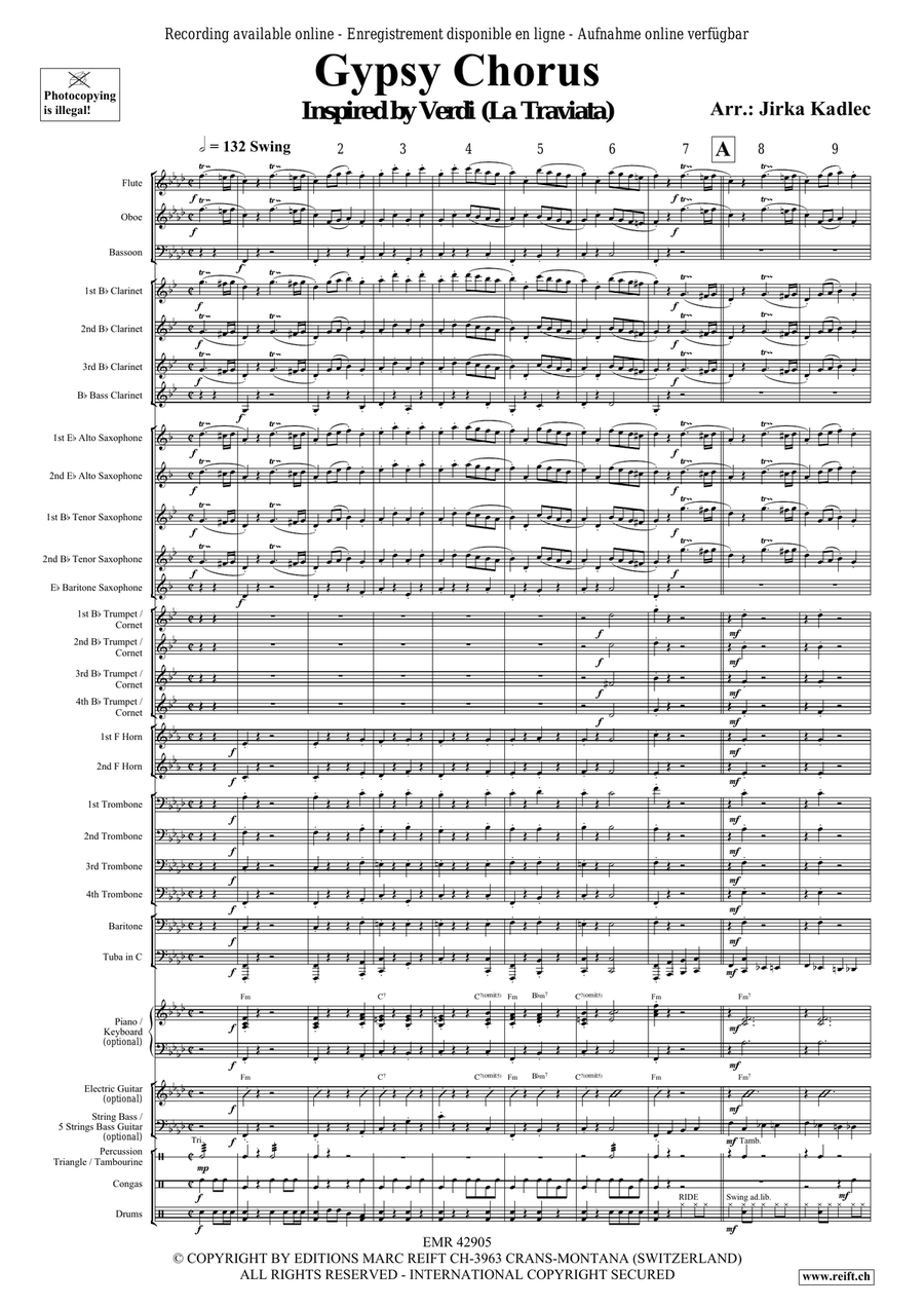 Gypsy Chorus Gypsy Chorus Concert Band scores gallery preview page 4