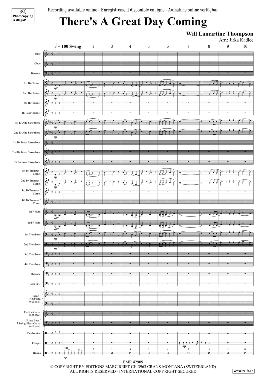There's A Great Day Coming Concert Band scores gallery preview page 3