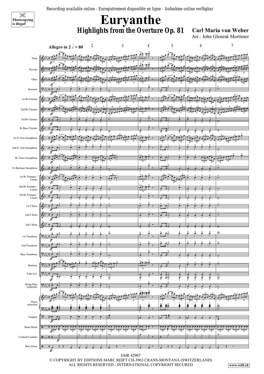 Euryanthe Euryanthe Concert Band scores gallery preview page 3