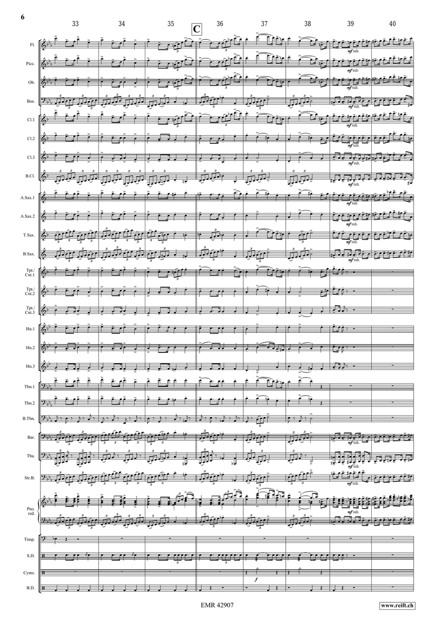Euryanthe Euryanthe Concert Band scores gallery preview page 6