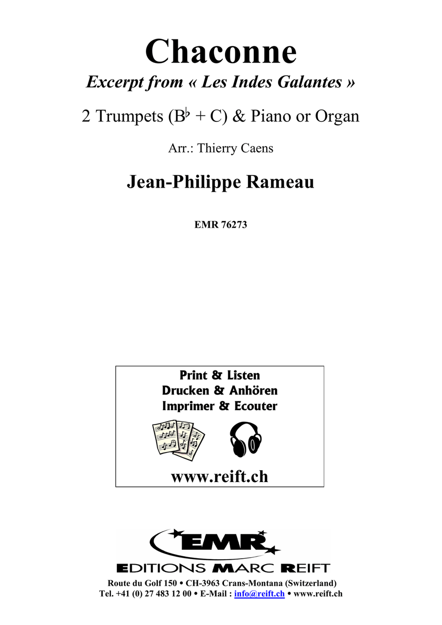 Chaconne Chaconne Trumpet Duet scores gallery preview page 2