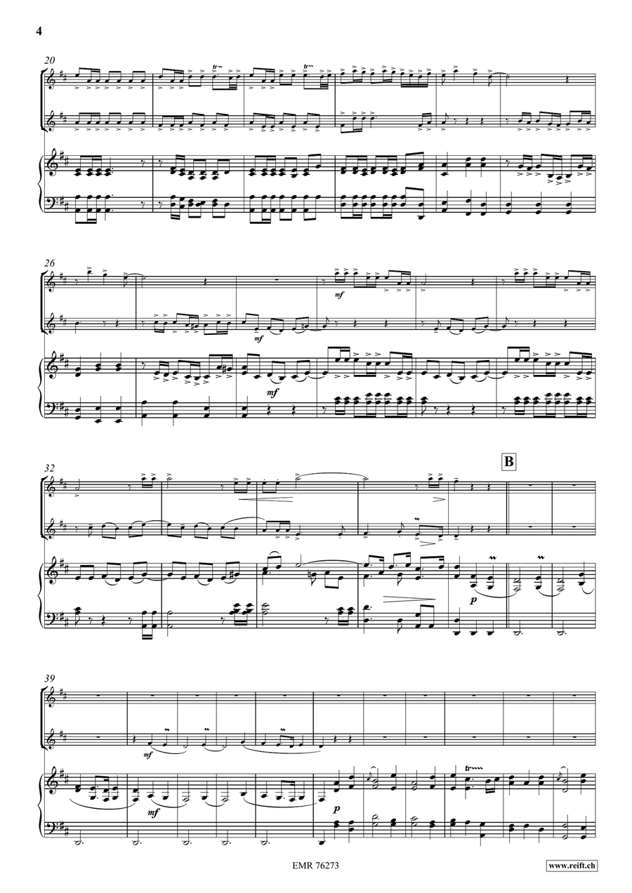 Chaconne Chaconne Trumpet Duet scores gallery preview page 4