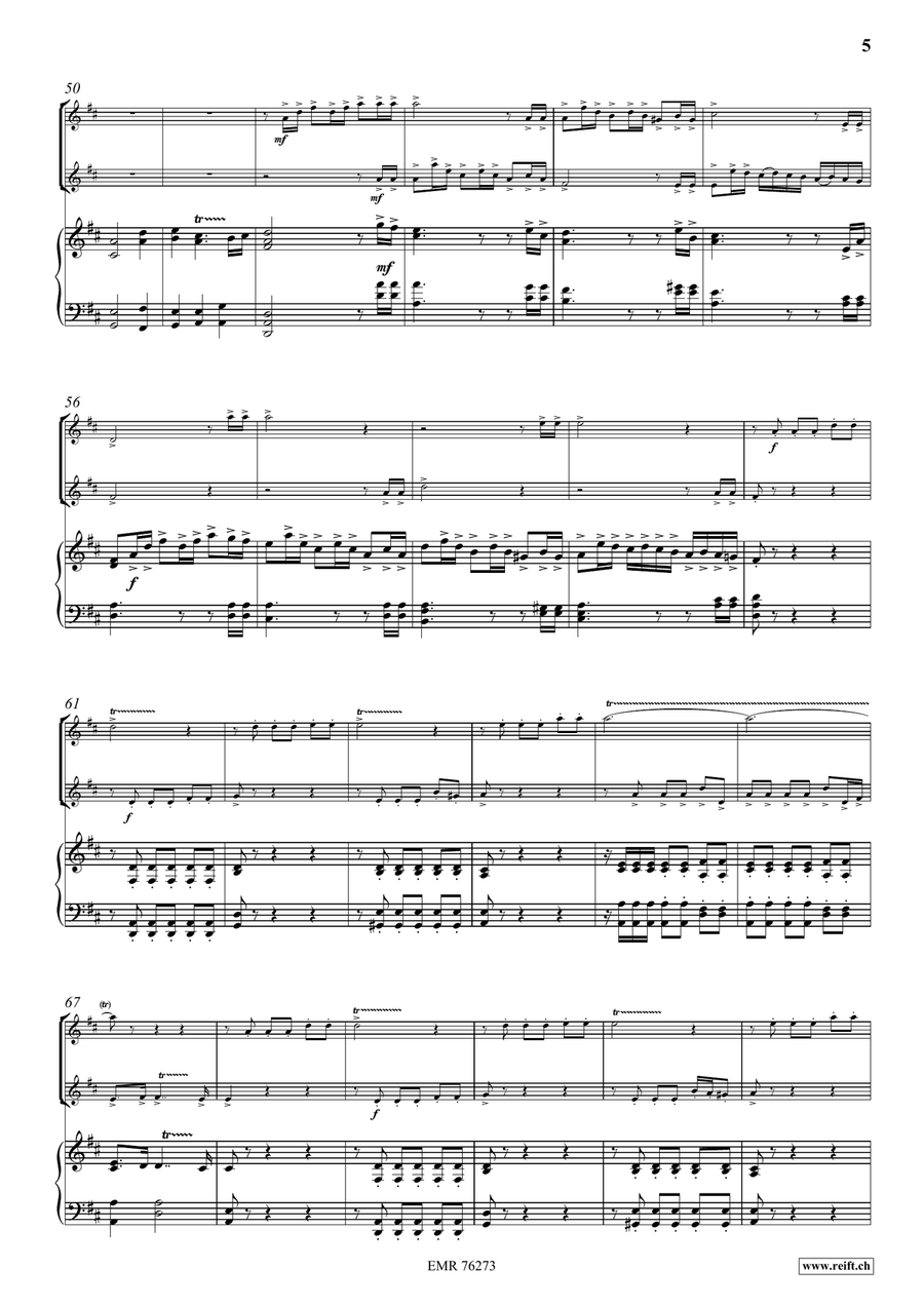 Chaconne Chaconne Trumpet Duet scores gallery preview page 5