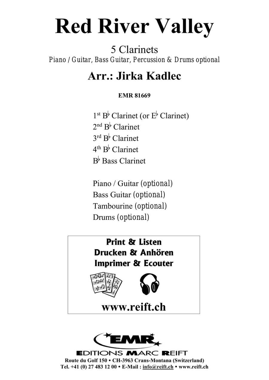 Red River Valley Red River Valley Clarinet Quintet scores gallery preview page 2