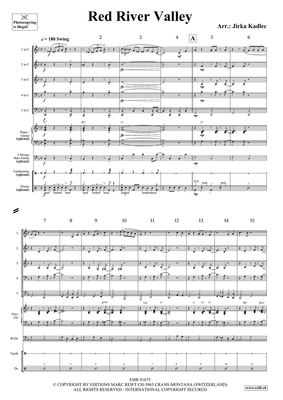 Red River Valley Red River Valley Woodwind Quintet scores gallery preview page 3