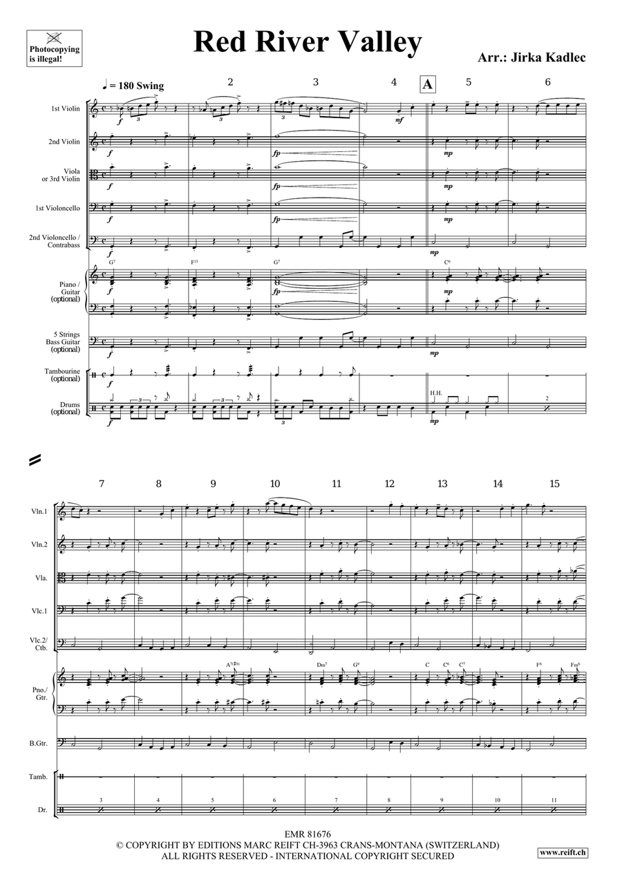 Red River Valley Red River Valley String Orchestra scores gallery preview page 3