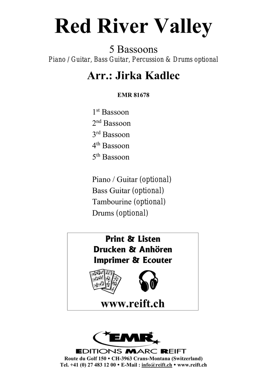 Red River Valley Red River Valley Bassoon scores gallery preview page 2