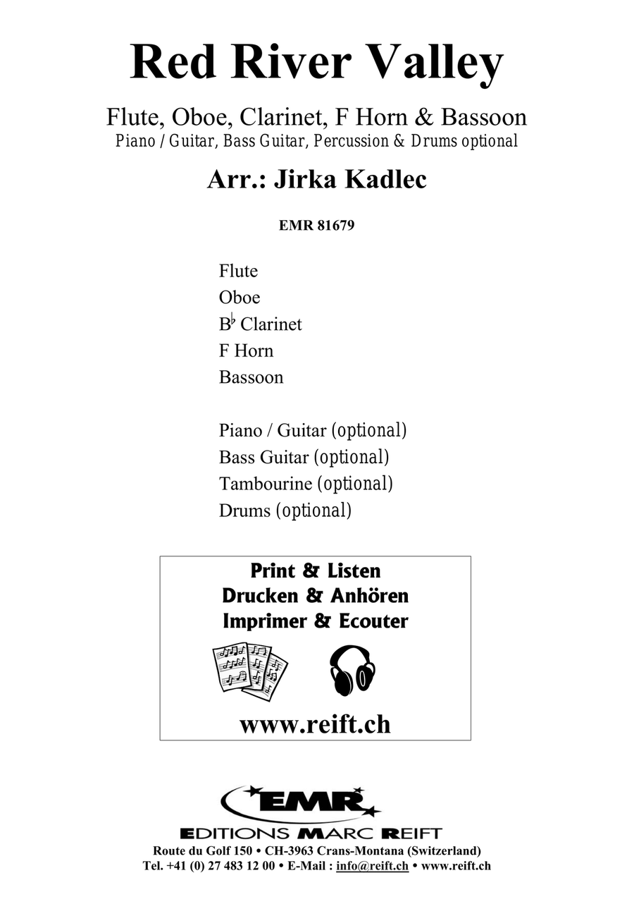 Red River Valley Red River Valley Woodwind Quintet scores gallery preview page 2