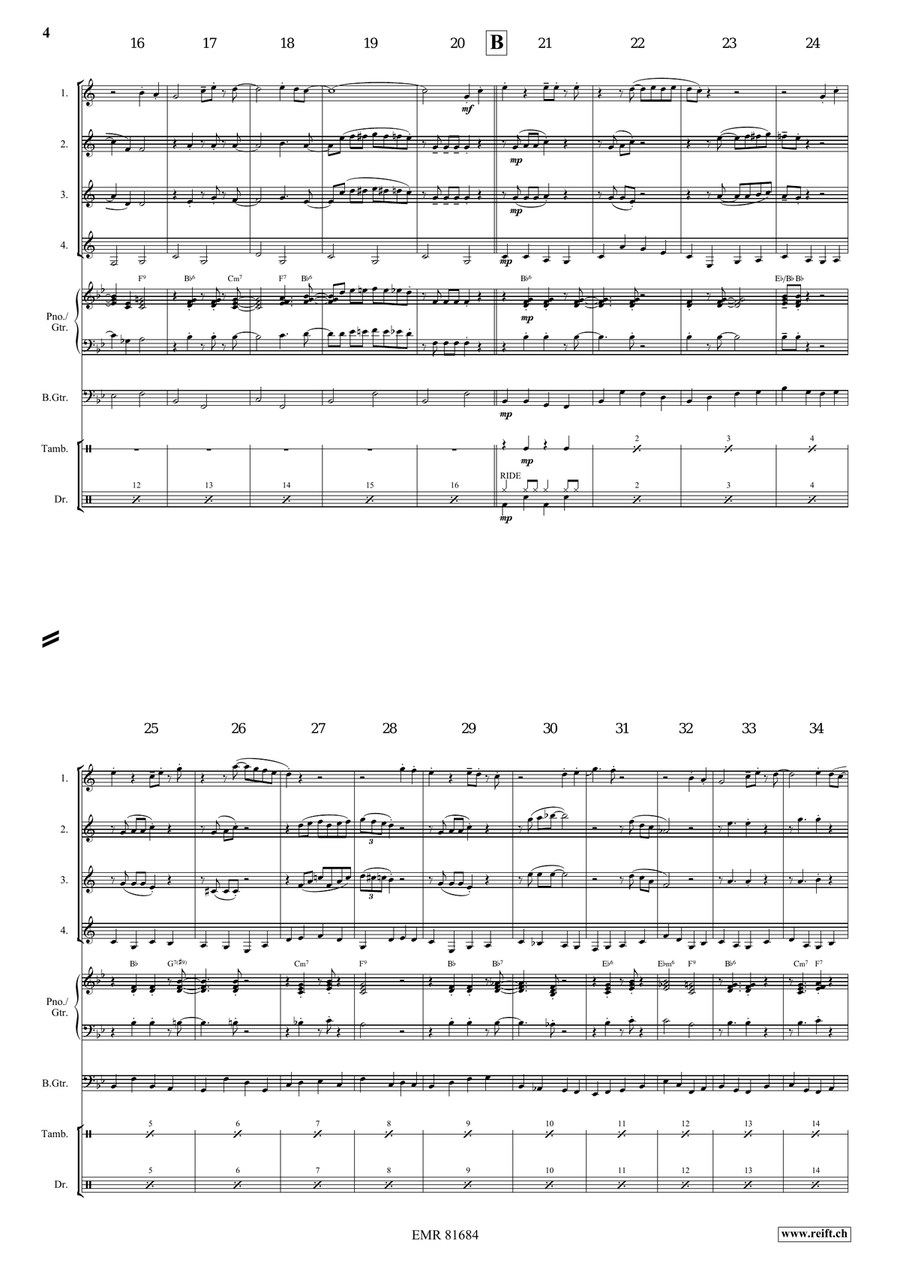 Red River Valley Red River Valley Clarinet Quartet scores gallery preview page 4