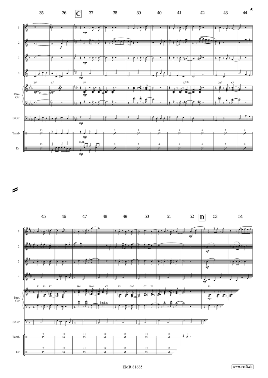 Red River Valley Saxophone Quartet scores gallery preview page 5