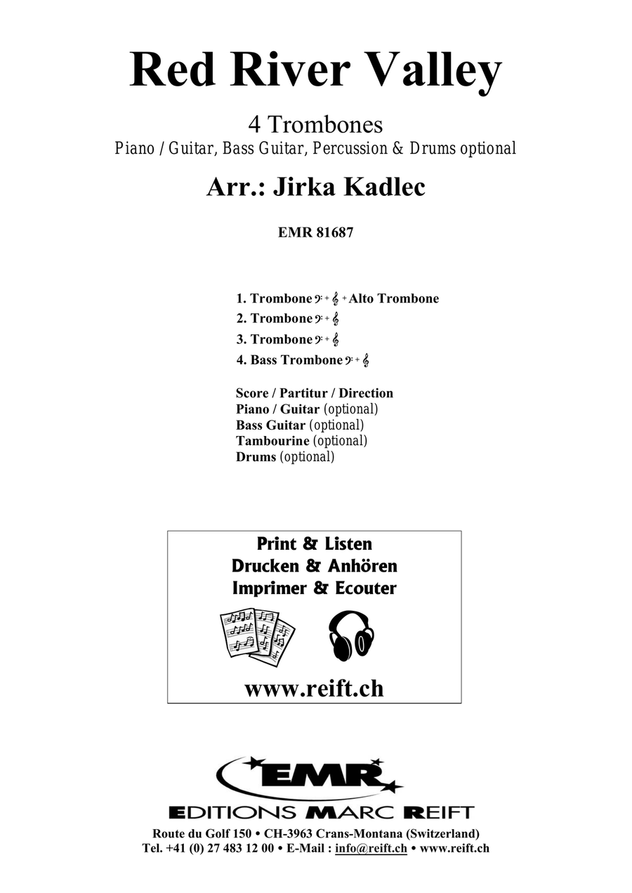 Red River Valley Red River Valley Trombone Quartet scores gallery preview page 2