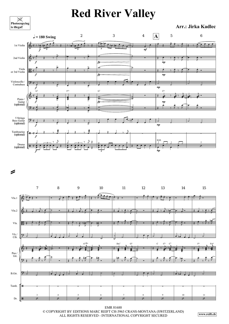 Red River Valley Red River Valley String Quartet scores gallery preview page 3