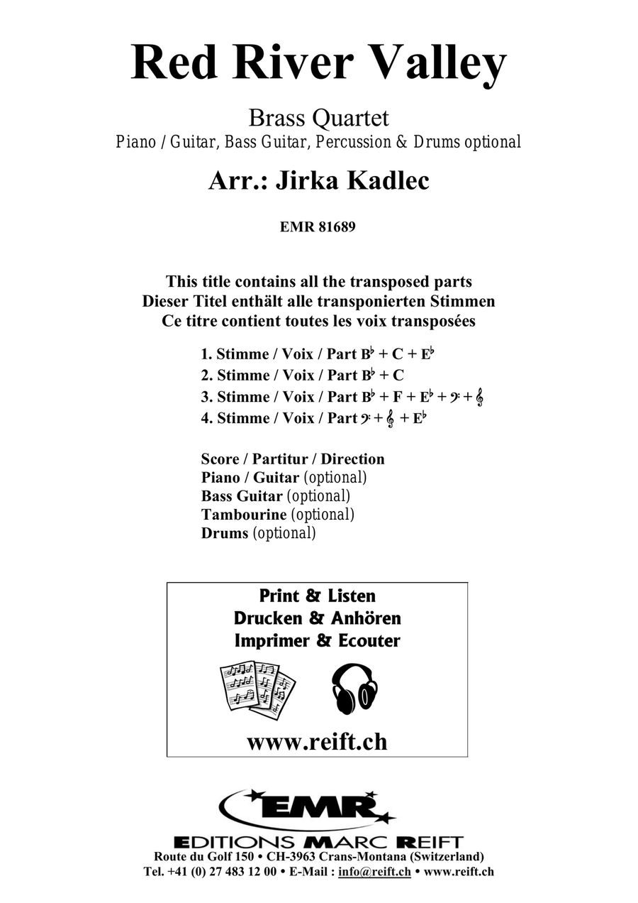 Red River Valley Red River Valley Brass Quartet scores gallery preview page 2