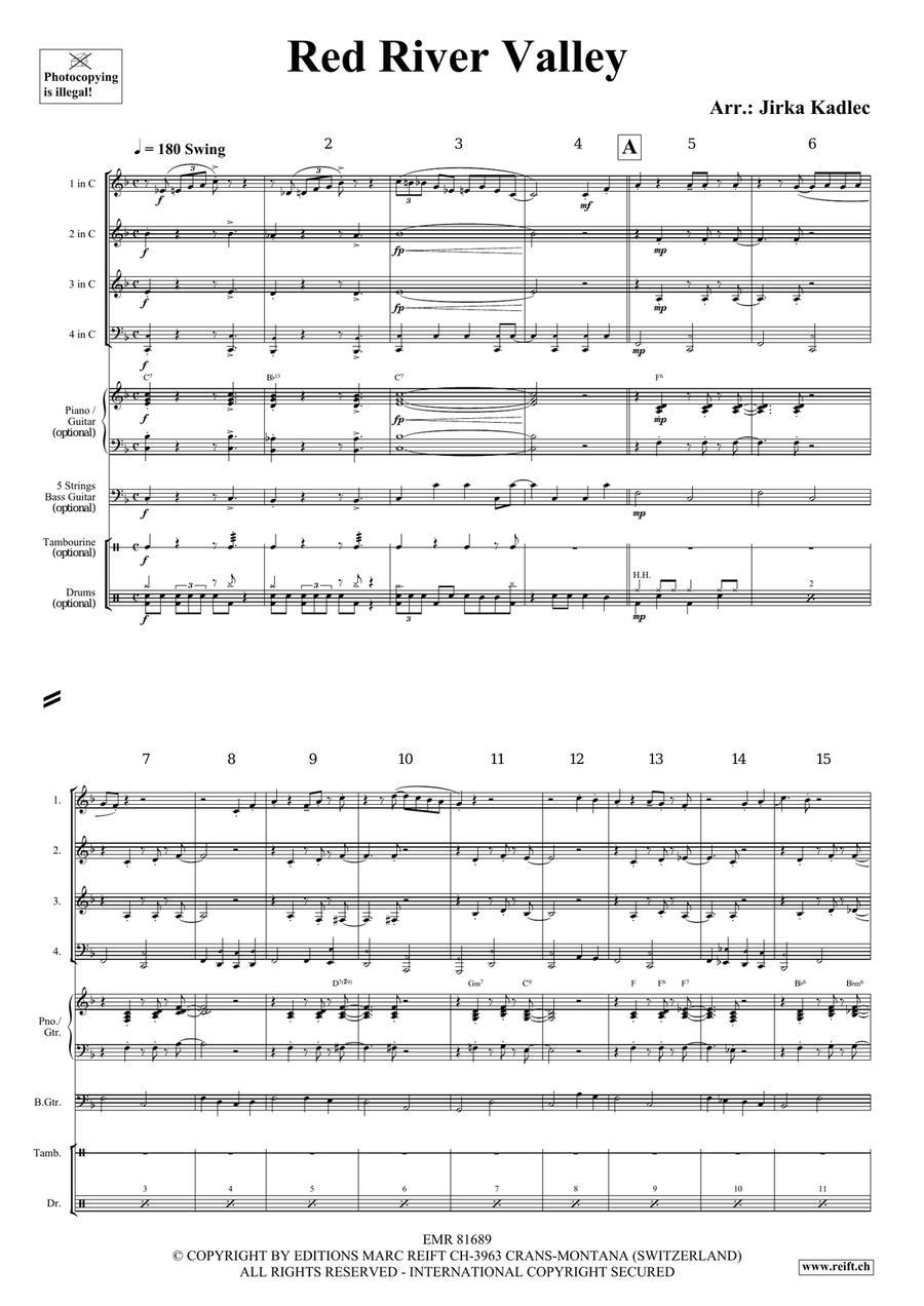 Red River Valley Red River Valley Brass Quartet scores gallery preview page 3