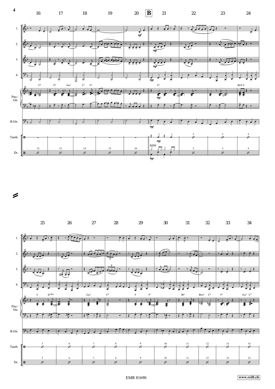 Red River Valley Red River Valley Woodwind Quartet scores gallery preview page 4