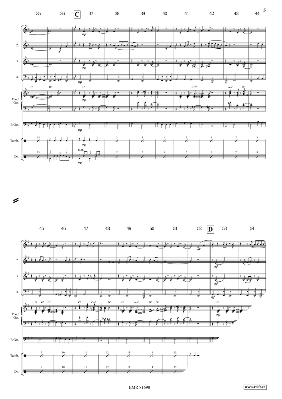 Red River Valley Red River Valley Woodwind Quartet scores gallery preview page 5