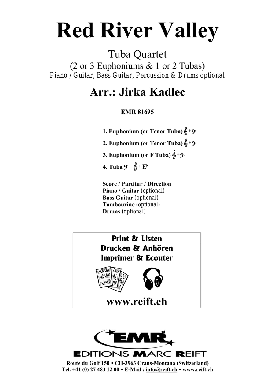 Red River Valley Red River Valley Tuba Quartet scores gallery preview page 2