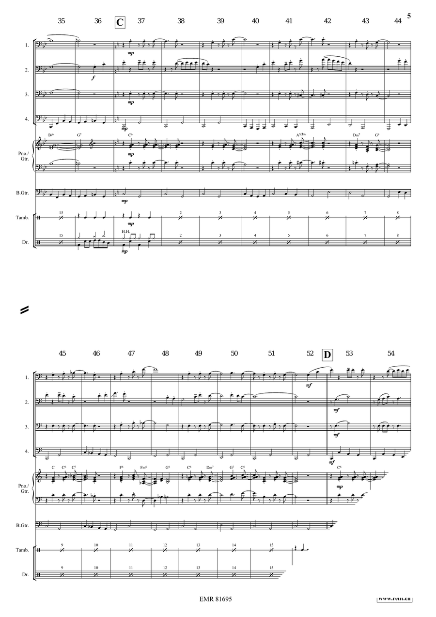 Red River Valley Red River Valley Tuba Quartet scores gallery preview page 5