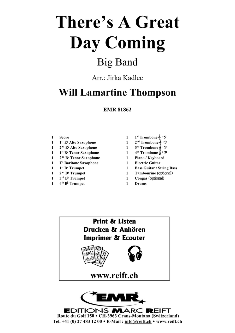 There's A Great Day Coming Big Band scores gallery preview page 2